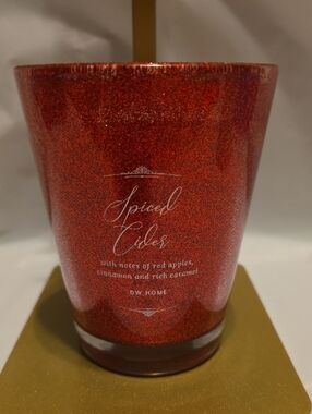 DW Home Red Glitter 'Spiced Cider' Votive Holder